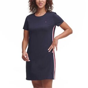 Tommy Hilfiger Navy Blue Classic Logo T-Shirt Dress